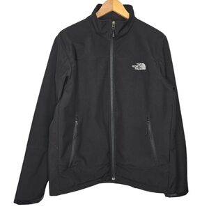 The North Face Men Black Windproof Cipher Hybrid Fleece Line Jacket Large